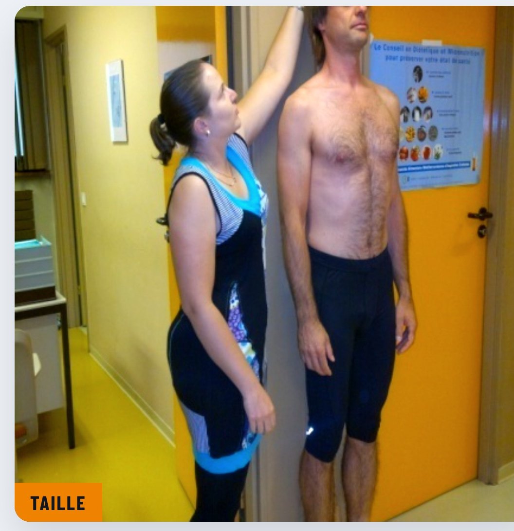Athlete preparation — anthropometry before effort